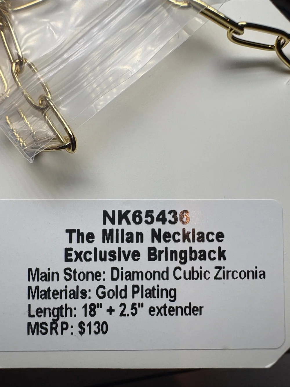 Bomb Party - OG Necklace - Exclusive Bringback - Diamond CZ - Gold